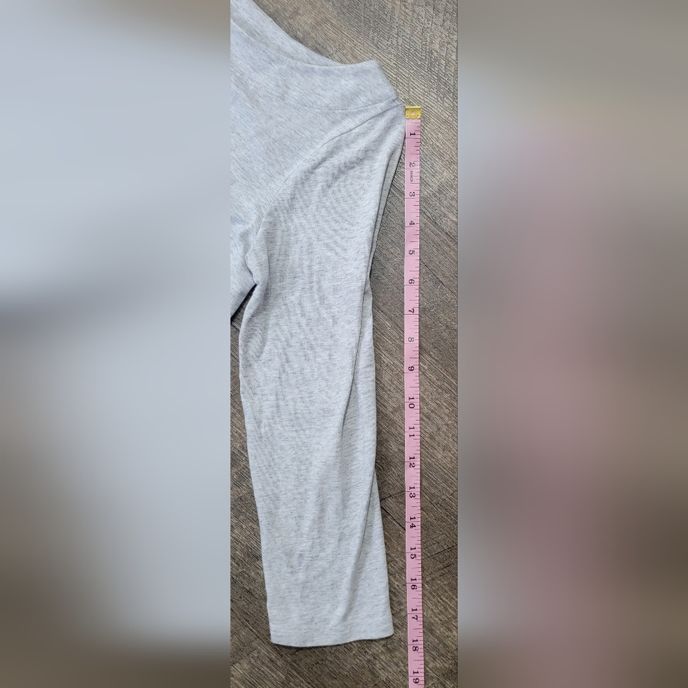 Lilly Pulitzer Maci Twist Front Top Women's S Grey 3/4 Sleeve Pima Cotton Stretc - Picture 12 of 13